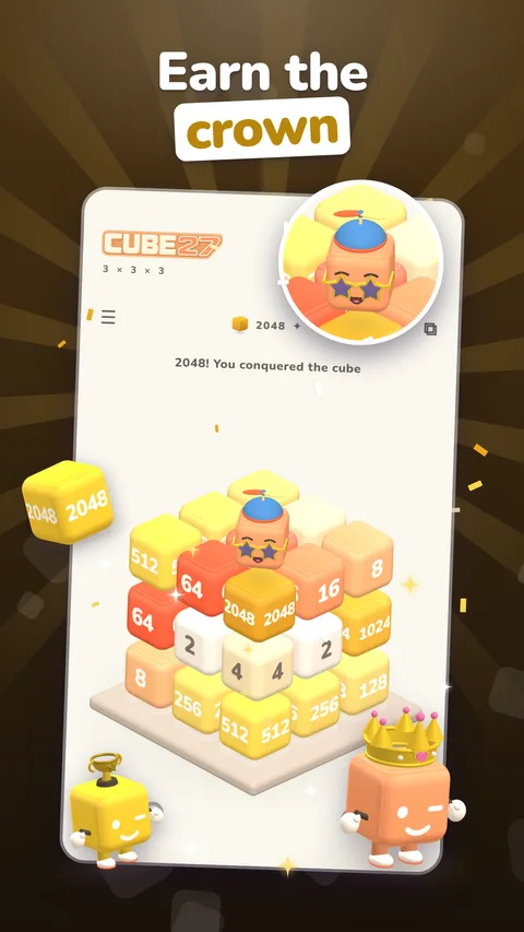 Cube 27: reach the 2048 crown